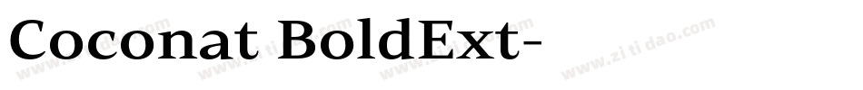 Coconat BoldExt字体转换